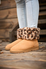 SMAIBULUN Ugg | Adelene Sherpa Woolen Boots - Chestnut