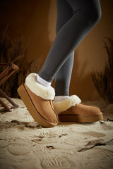 Smaibulun Ugg | Cuddle Up Wool Lined Suede Bootie - Chestnut