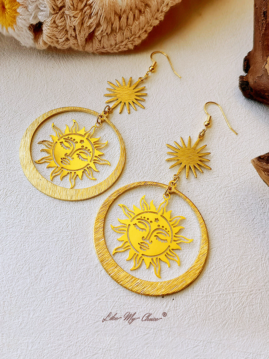 Sun Goddess Drop Earrings