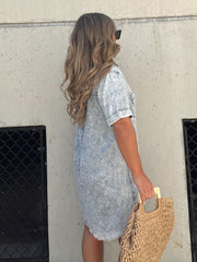 Adelaide - Stonewashed Denim Shirt Dress