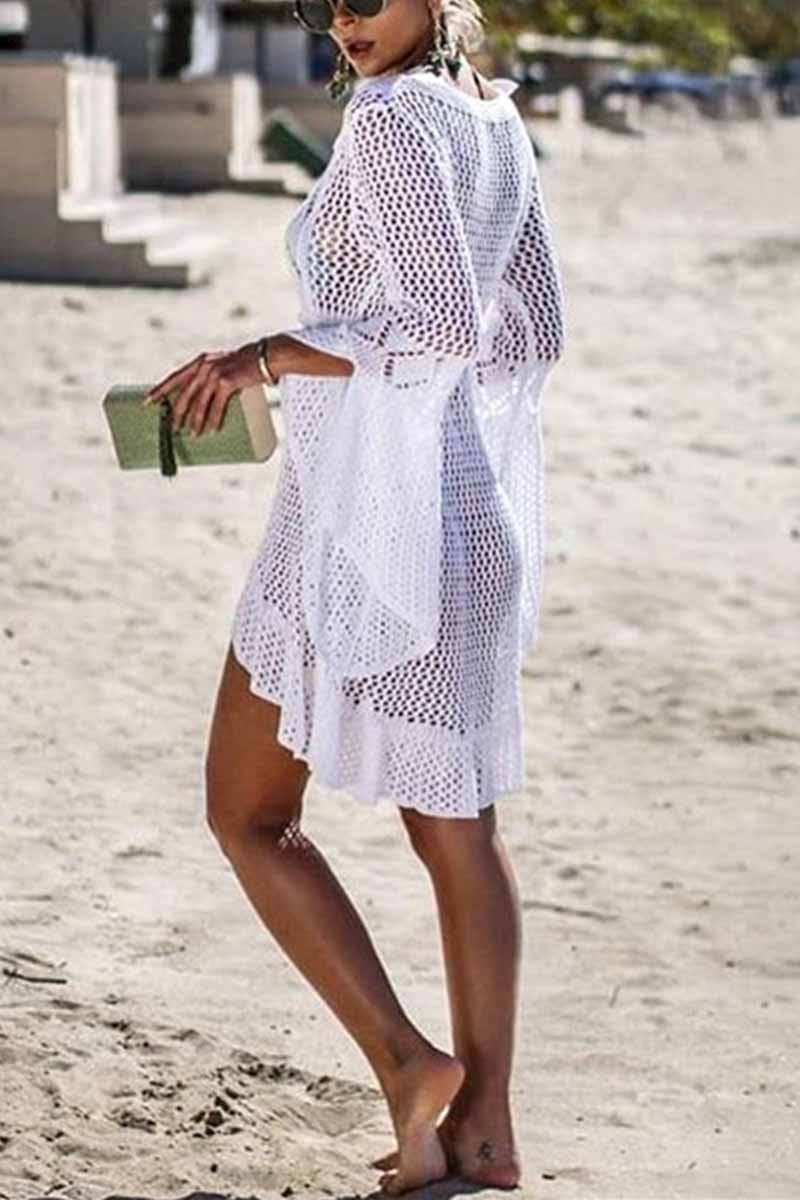 Chicindress Hollow Knitted Beach Cover-up(4 colors)