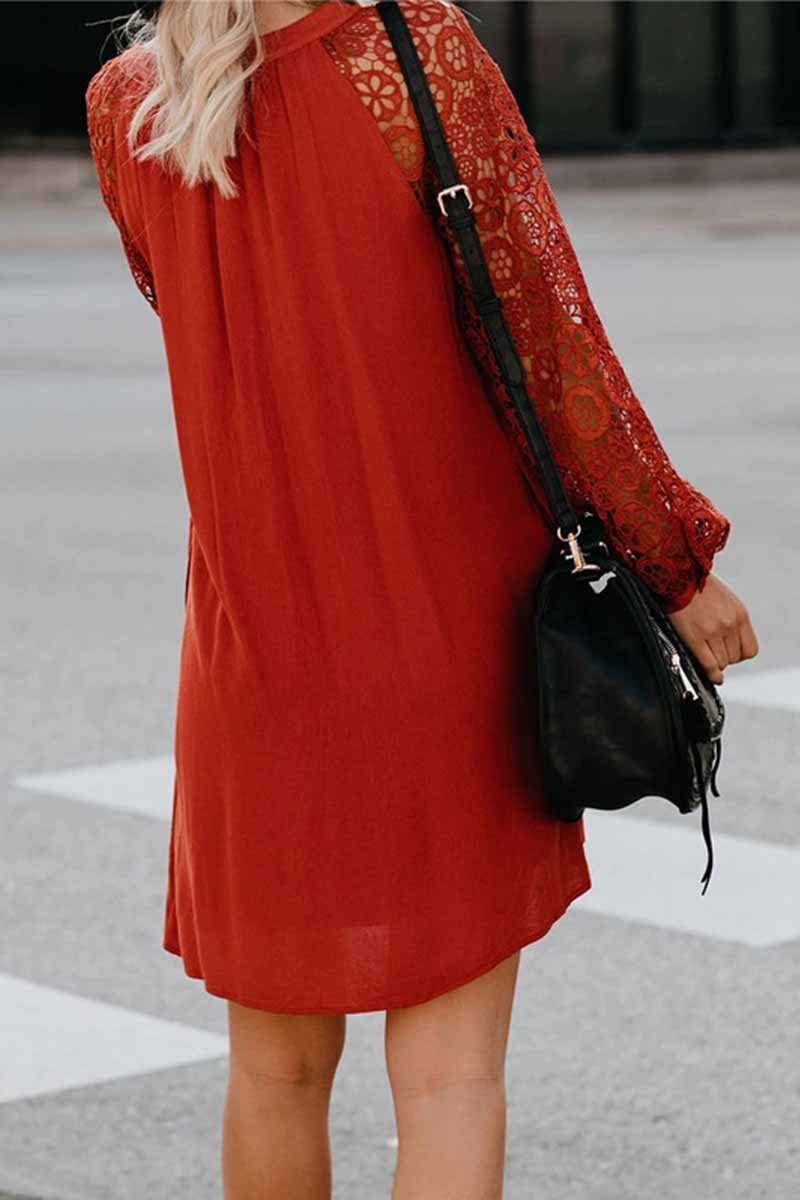 Chicindress V-Neck Lace Dress