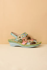 Soffia | Rosalie Floral Applique Slingback Sandals