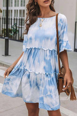 Chicindress Cute Tie-dye Midi Dress