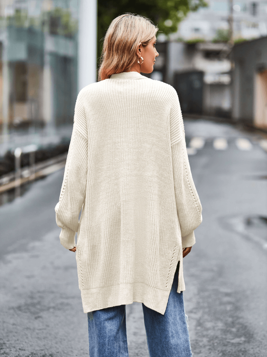 Hanson Oversized Knit Duster - Cream