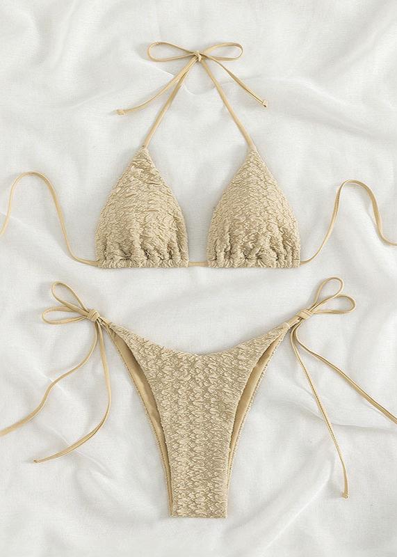 Sand Dune Textured Bikini Set