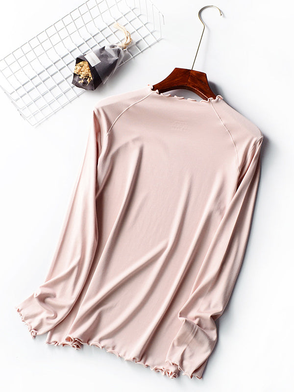 7 Colors Solid Color Long Sleeves T-Shirt Top