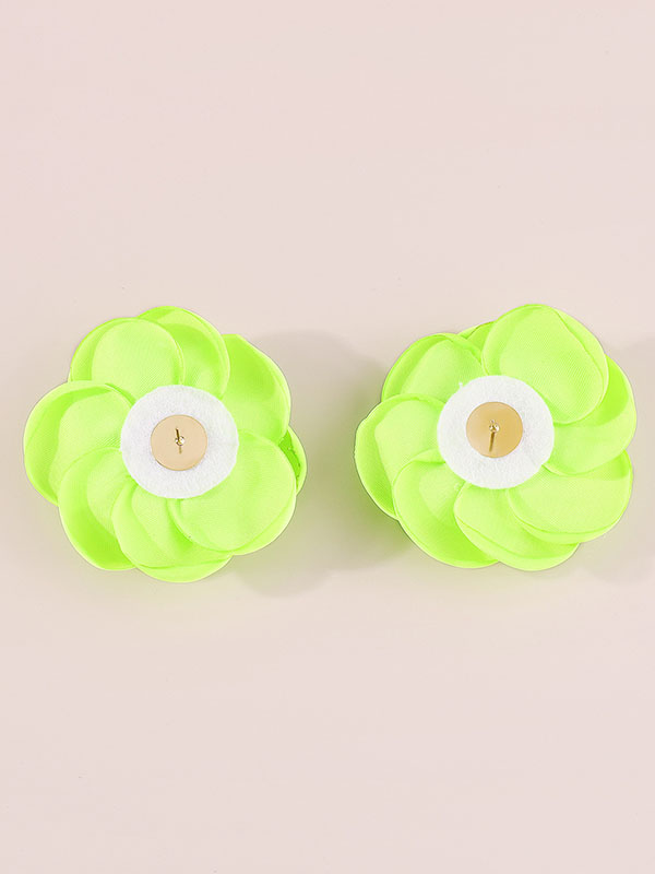 Three-Dimensional Flower Earrings Accessories