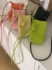 Solid Color Split-Joint Mini Bags Crossbody Bags Handbags