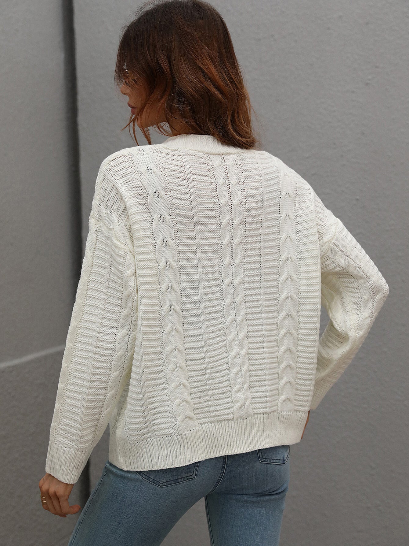 RACHAEL KNIT CARDIGAN - WHITE