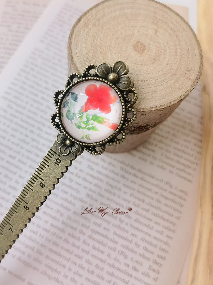 LikeMyChoice?  Flower and Bird Retro Metal Bookmark