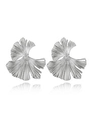 Geometric Leaves Shape Solid Color Drop Earrings