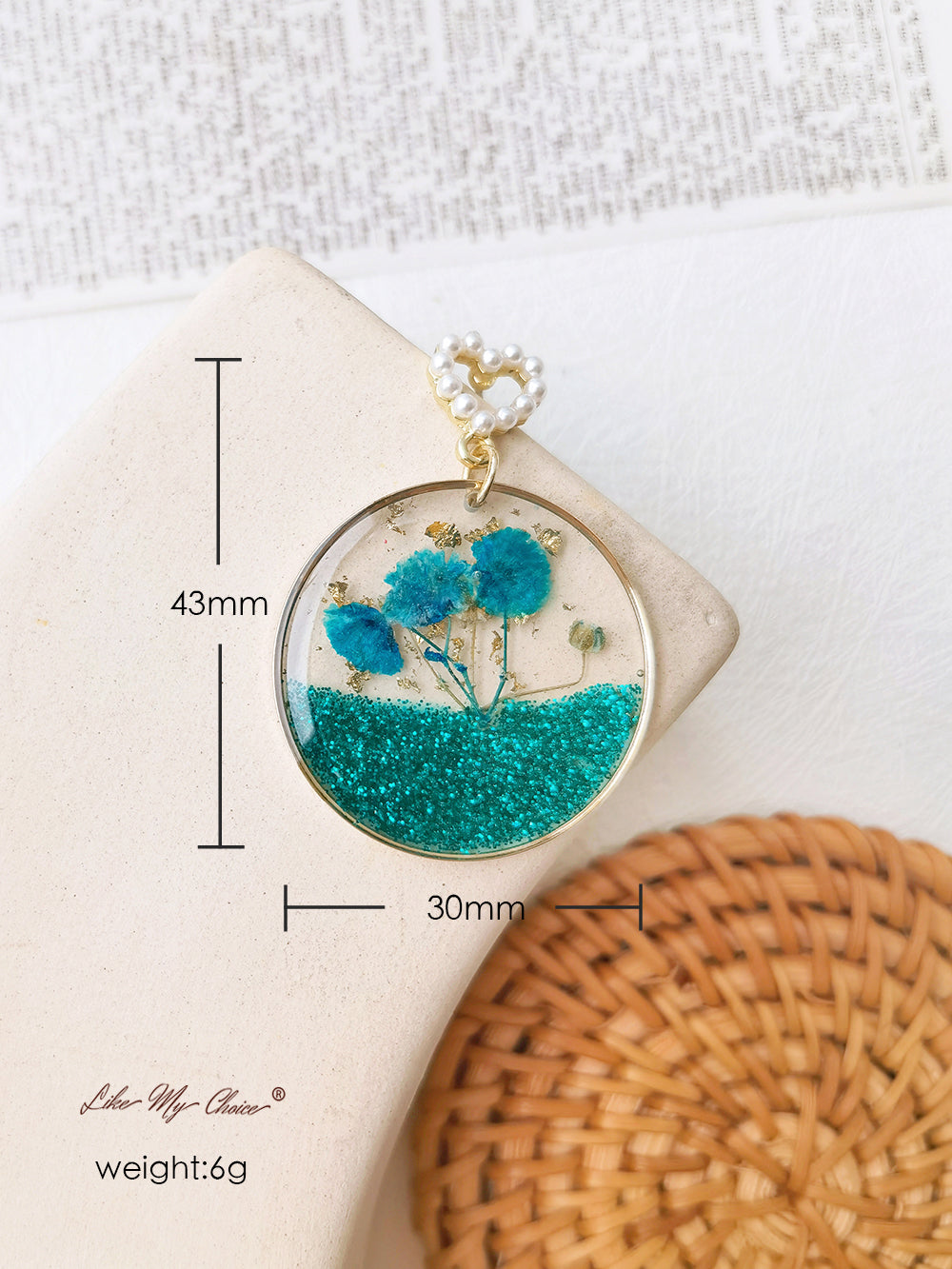 Cosmos Flowers Colorful Sequin Earrings