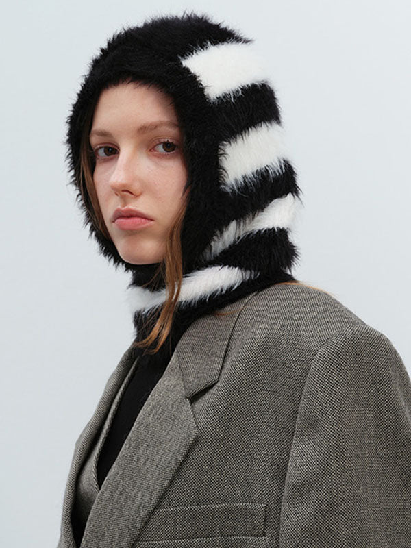 Keep Warm Split-Joint Striped Knitted Hats