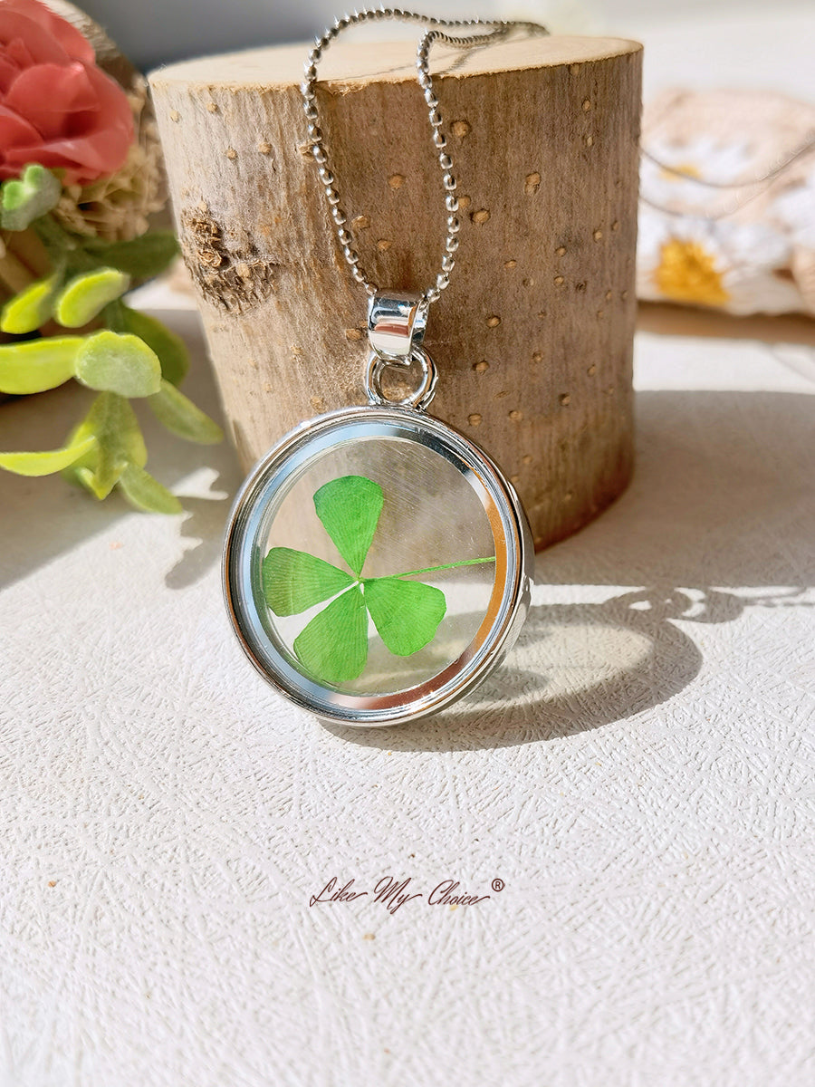 Four Leaf Clover Amulet Necklace