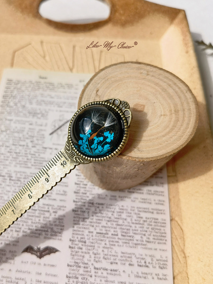 Gypsophila Dandelion Bronze Bookmark