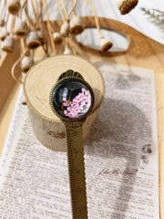 Gypsophila Dandelion Bronze Bookmark