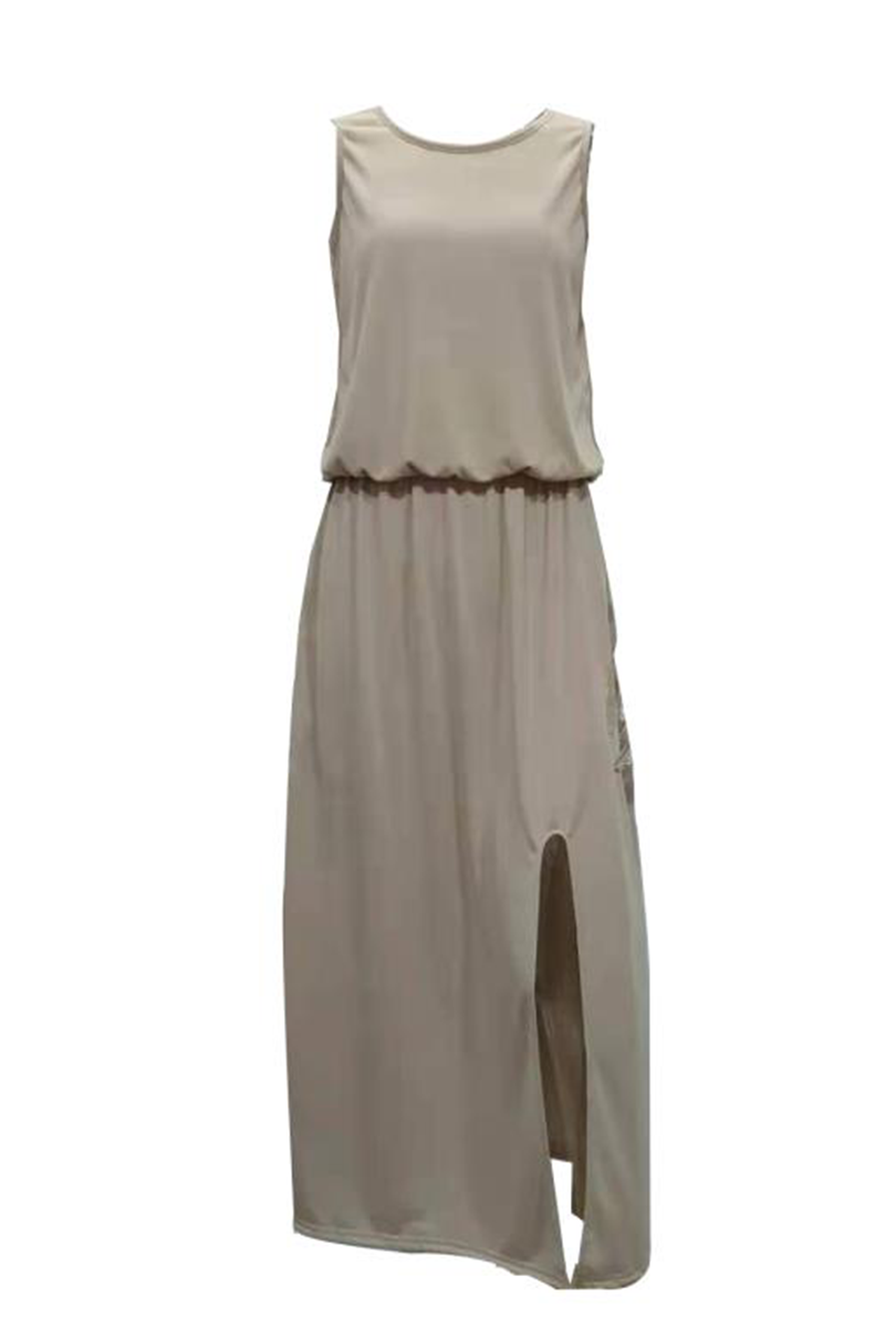 Chicindress Bohemian Sleeveless Side Slit Maxi Dress