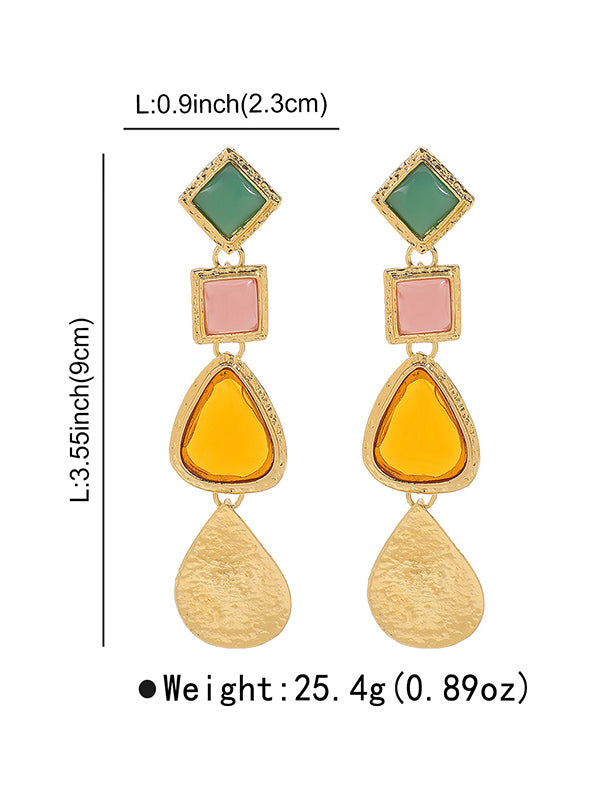 Geometric Drop Earrings