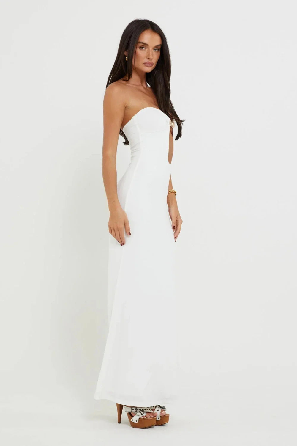 Isla Midnight - Strapless Cut-Out Maxi Dress