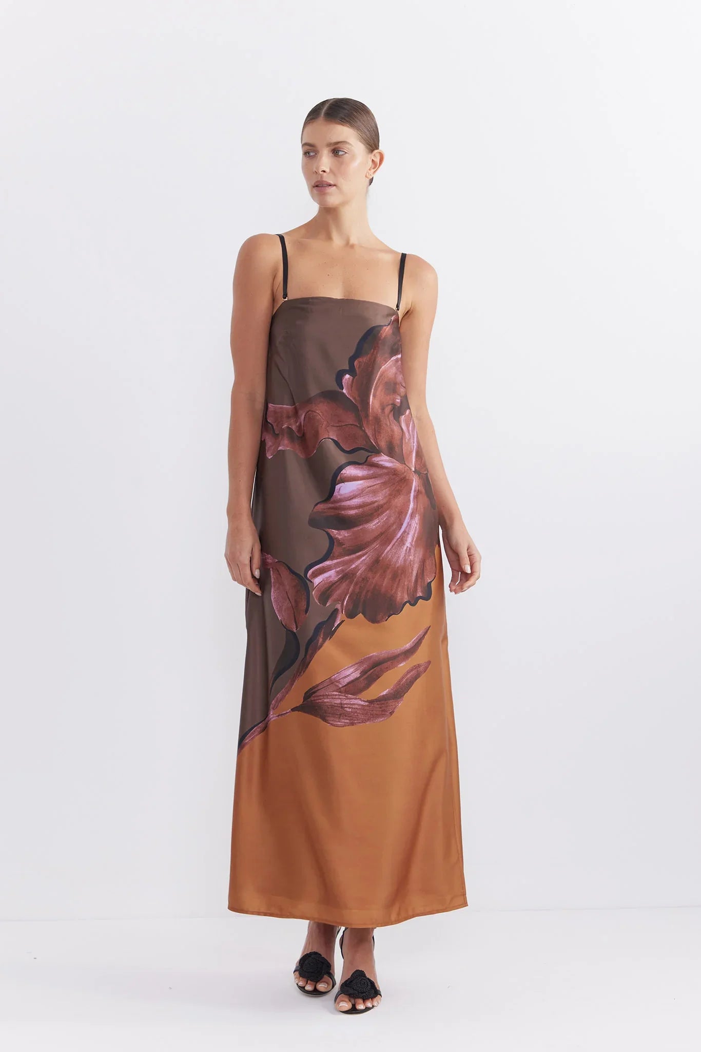 Sophia-Charm Floral Maxi Dress