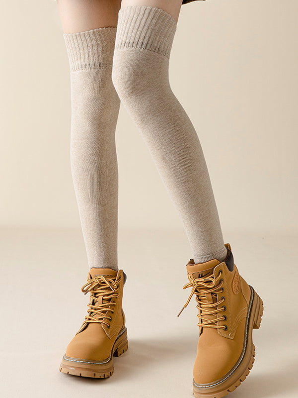 Casual Skinny Keep Warm Solid Color Leg Warmers Accessories