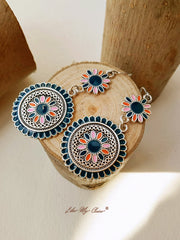 Ethnic Flower Dangle Drop Boho Earrings