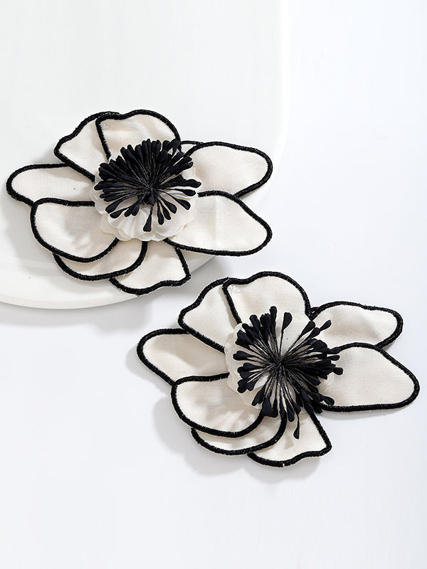 Flower Shape Drop Earrings