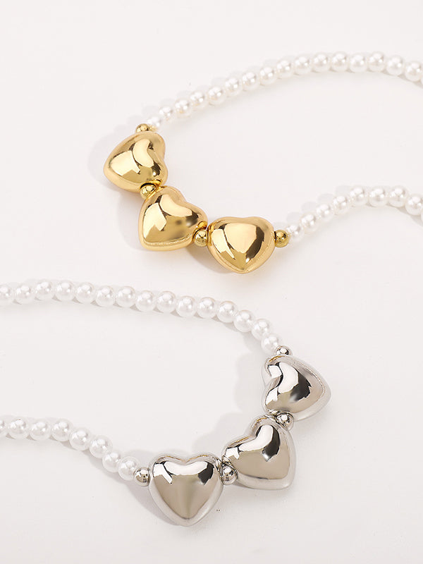 Geometric Heart Shape Necklaces Accessories