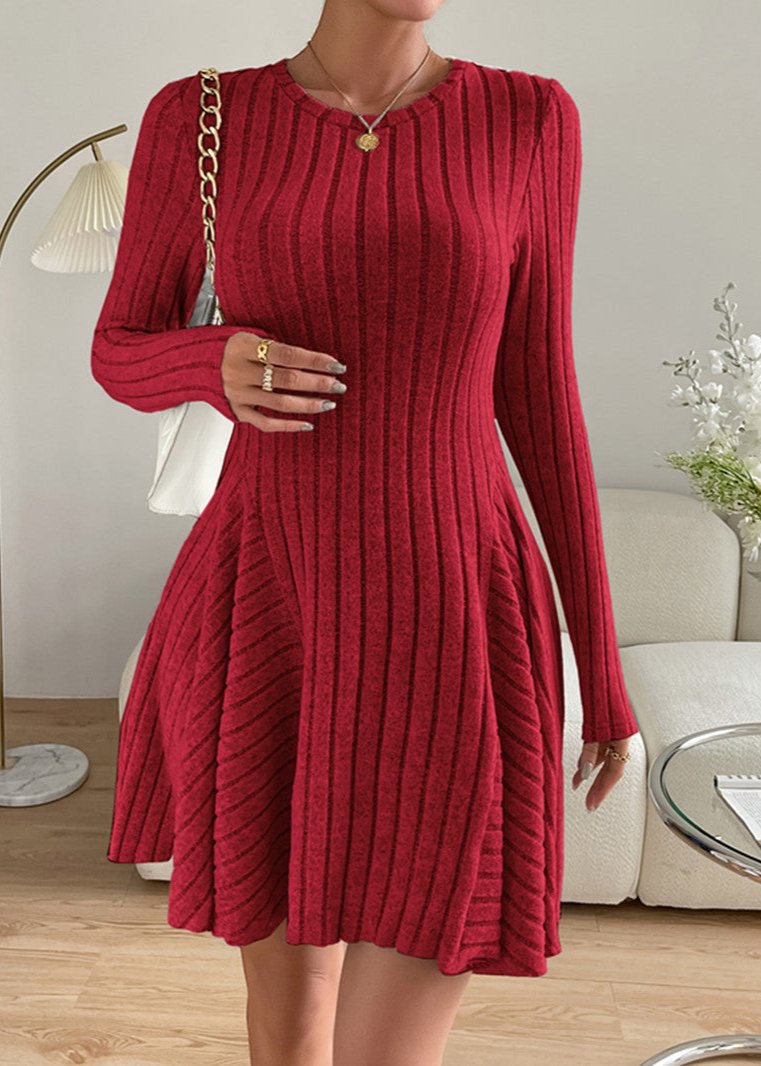 Cozy Knit A-Line Dress