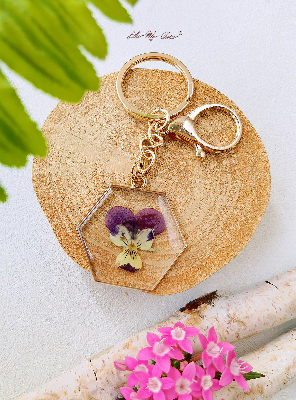 Dancing Orchid Keychain