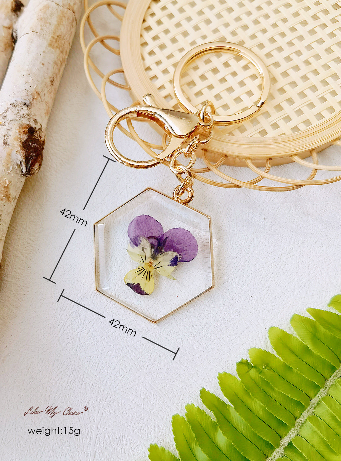 Dancing Orchid Keychain