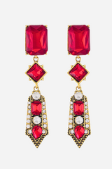 Betsy Ruby Gem Earrings