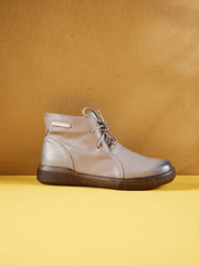 Rumour Has It | Brycen Low Ankle Leather Boots - Grey