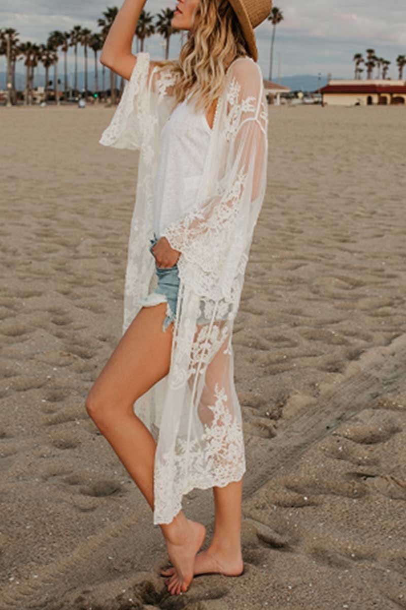 Chicindress Sheer Shawl Beach Swimwear Cover-up