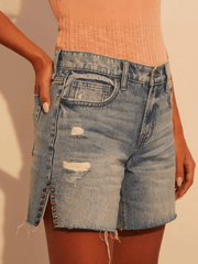 Shiva High Rise Denim Shorts