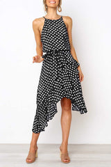 Chicindress Irregular Polka Dot Dress