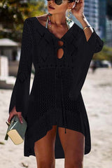 Chicindress Hollow Knitted Beach Cover-up(4 colors)