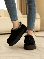 Smaibulun Ugg | Tazzy Mini Platform Low Ankle Slippers - Black