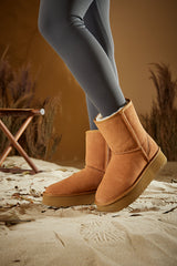 Smaibulun Ugg | Cloud Nine Platform Mini Boots - Chestnut