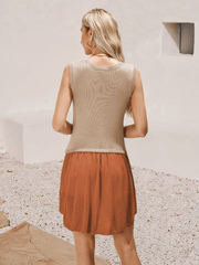 Lovedale Knit Mini Dress - Khaki