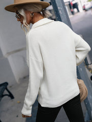 AILISH KNIT JACKET- WHITE