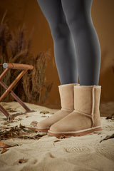 Smaibulun Ugg | Lovett Wool Blend Suede Shearling Boots - Sand