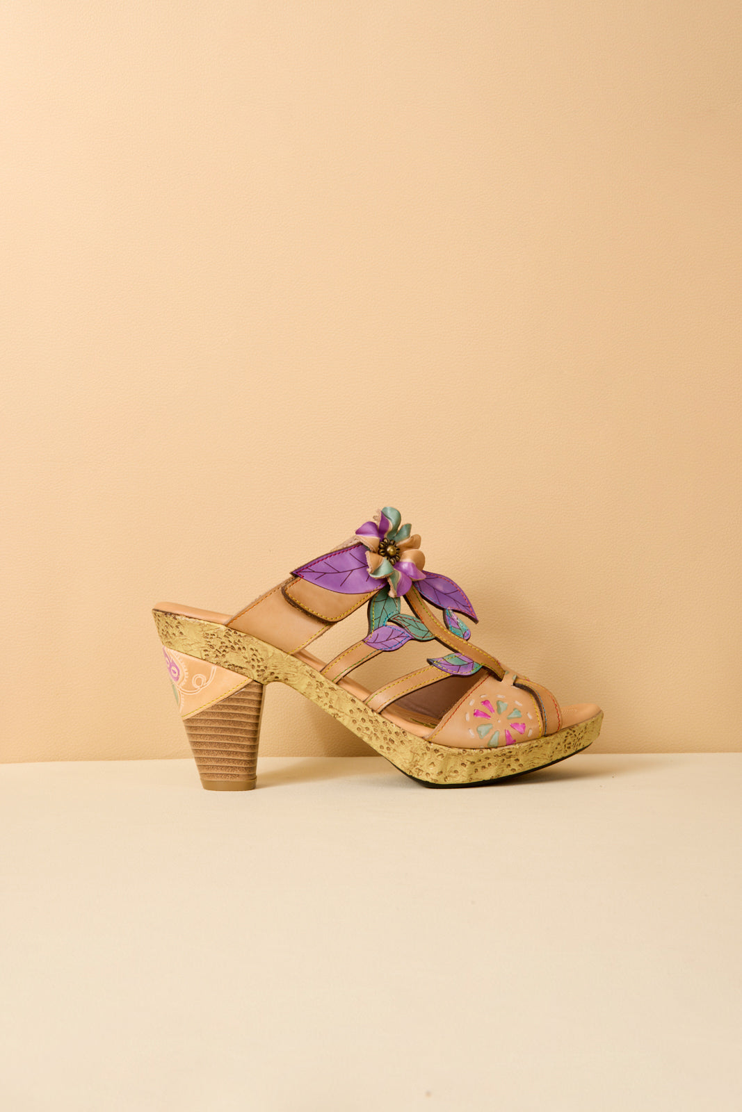 Soffia | Kalista Romance Floral Heel Sandals