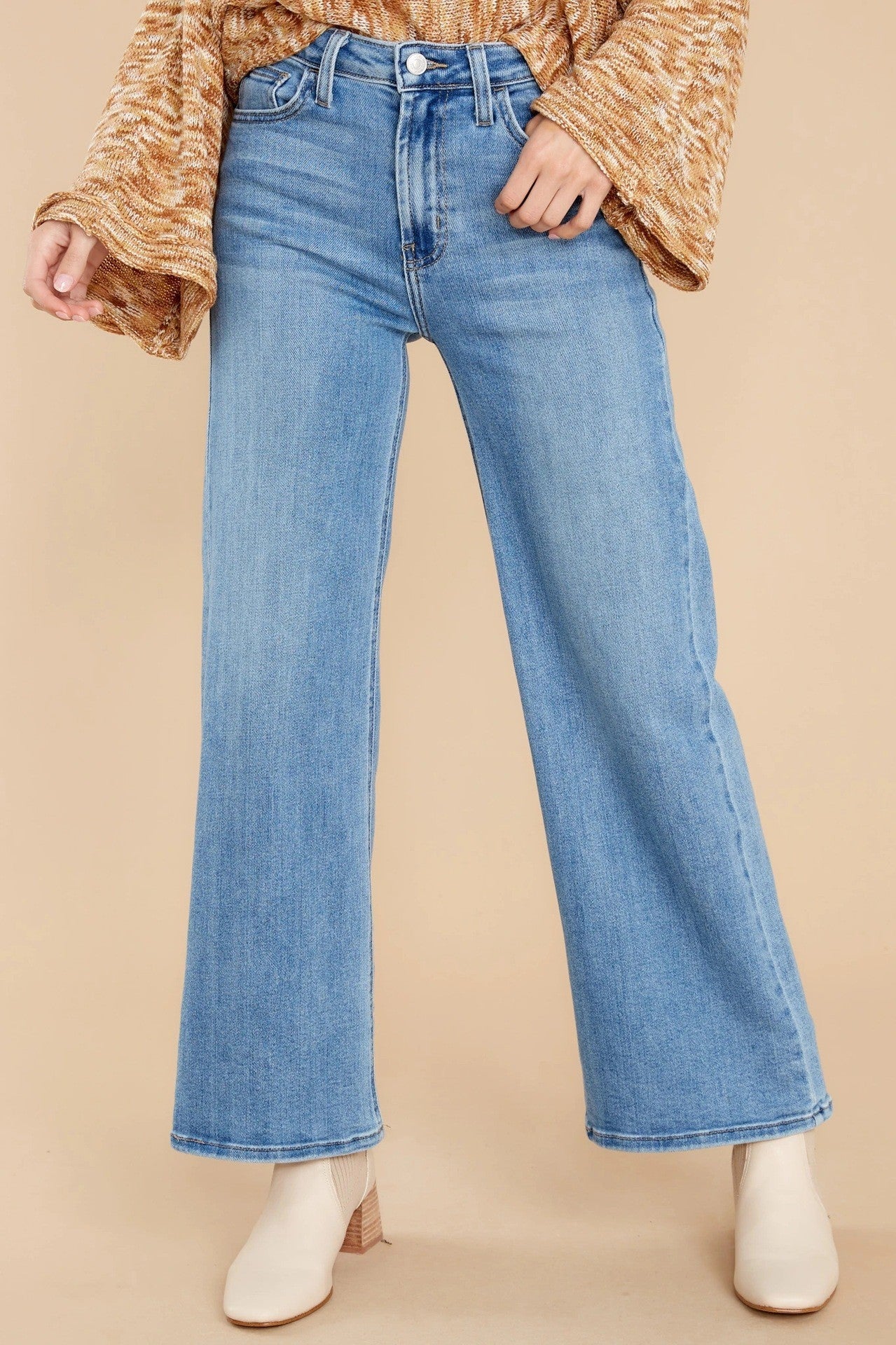 Motivated High Rise Wide Leg Jeans