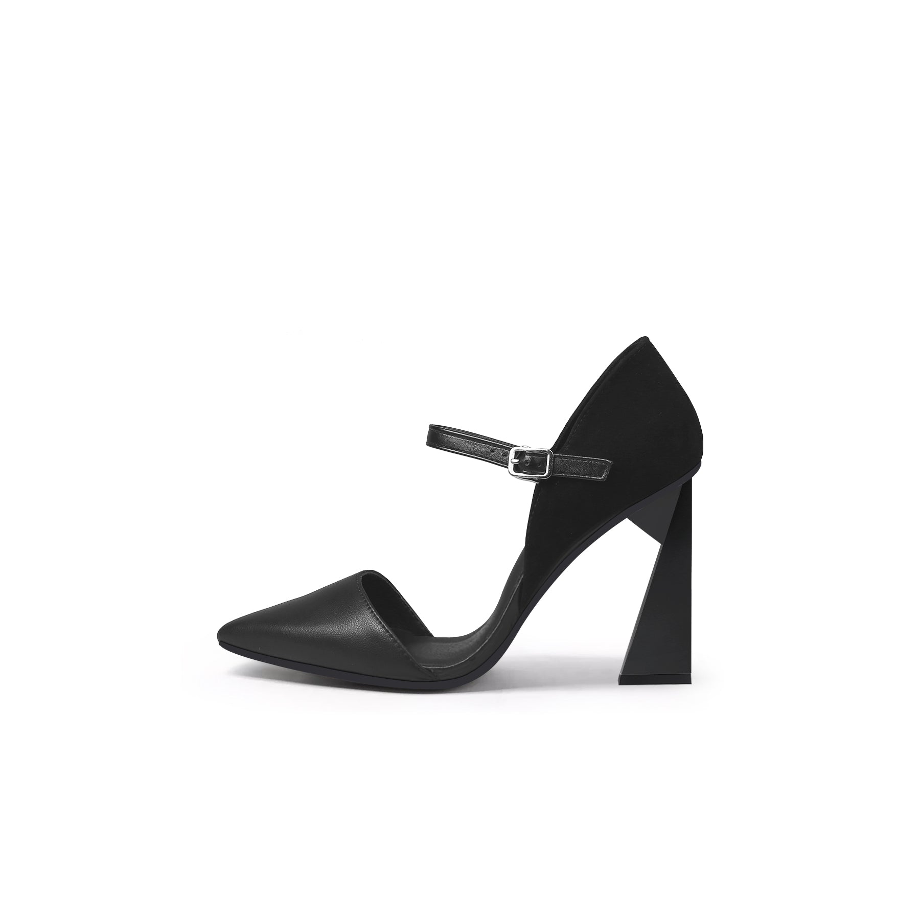 Jady Rose | Dreamscape Leather Heel Pump - Black