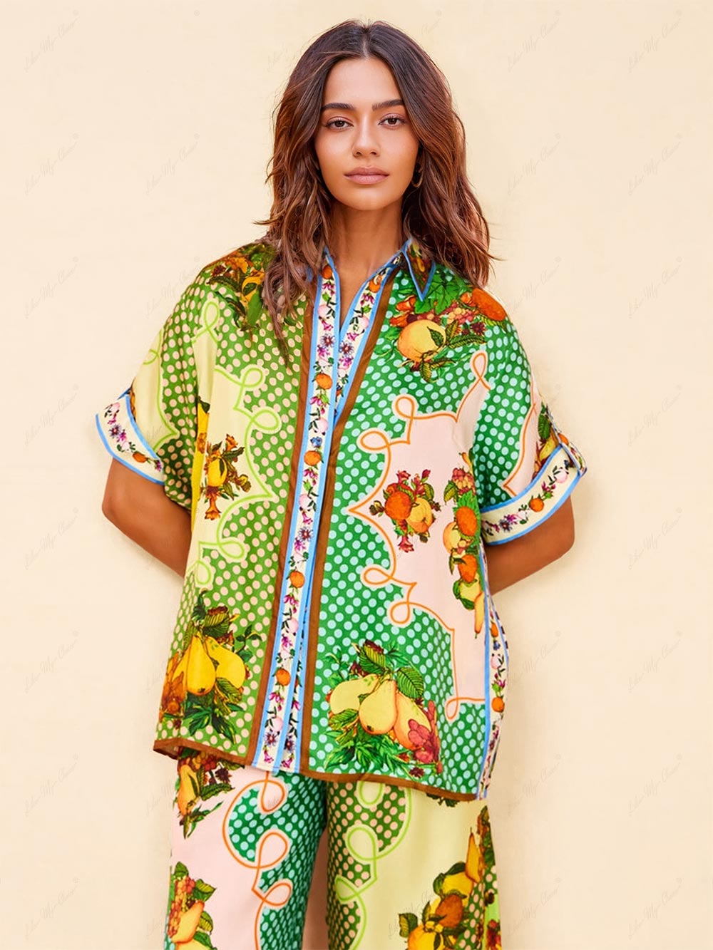 Multicolor Printed Lemon Shirt