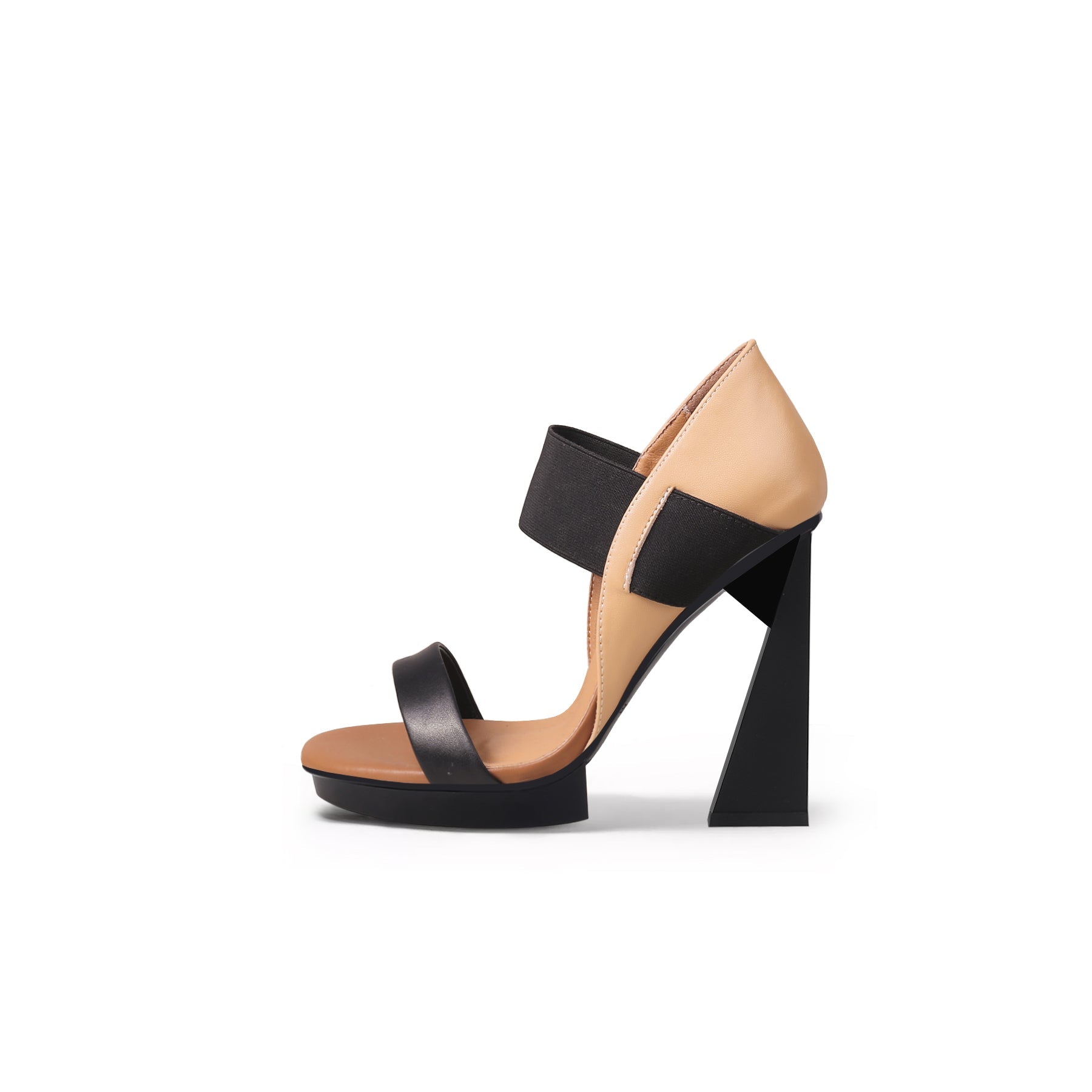 Jady Rose | Icon Classy Leather Heels - Taupe