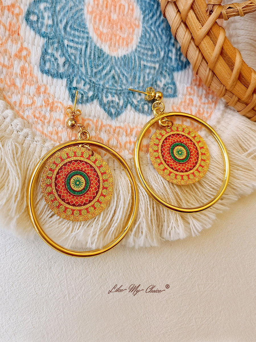 Ethnic Drop Boho Earrings