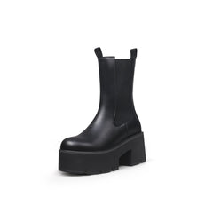 JADYROSE | ANASTASIA BLACK LEATHER CHELSEA BOOT